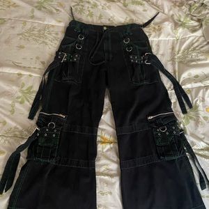 Tripp NYC green seam pants